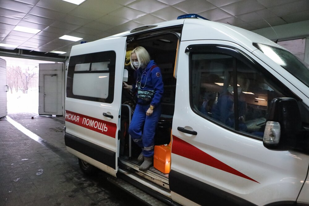 Работа скорой помощи. Фото © Агентство городских новостей "Москва" / Софья Сандурская