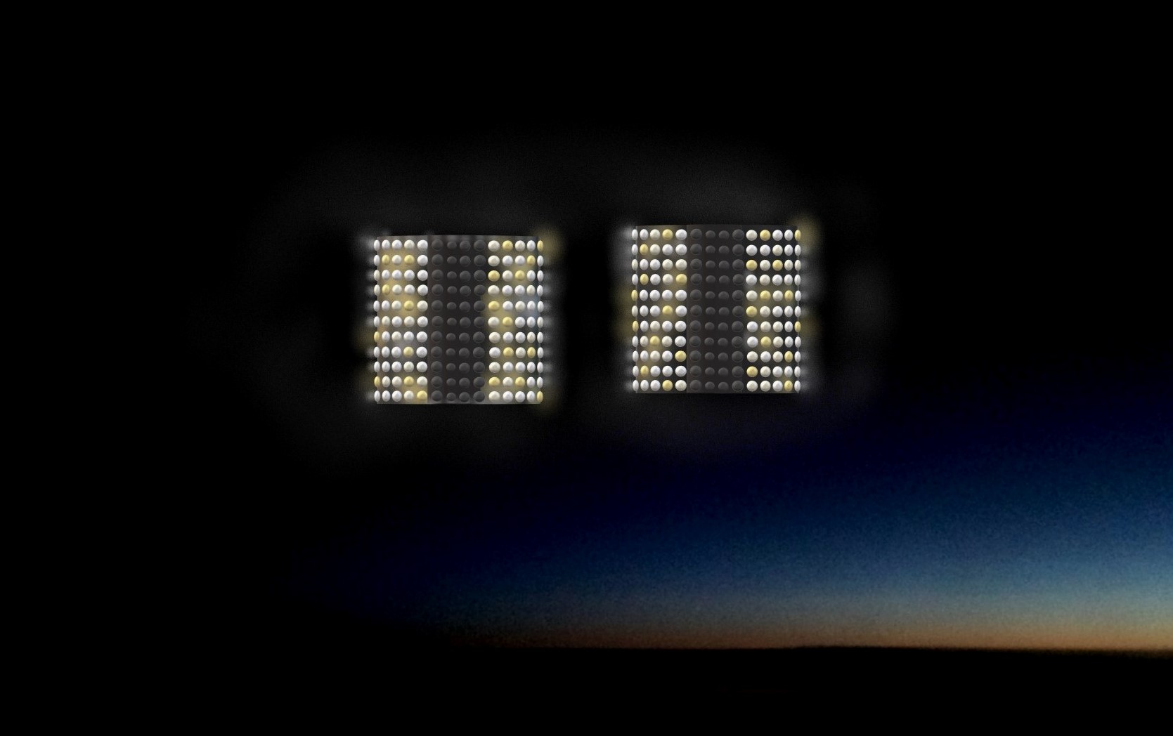 Художественное изображение светящихся объектов согласно описаниям обоих пилотов. Фото © Wikipedia