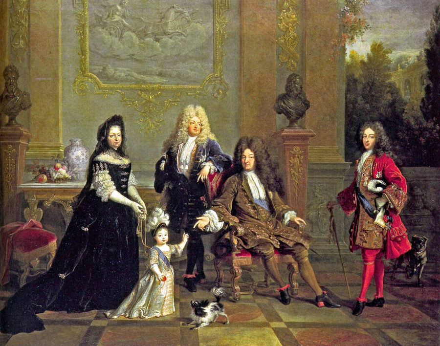 Художник Николя де Ларжийер, "Портрет Людовика XIV с семьёй". Фото © Public domain