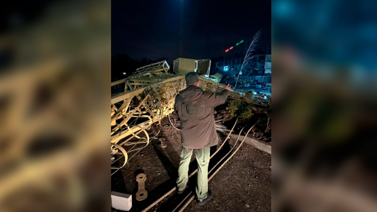 При падении башенного крана в Ростове-на-Дону погибло два человека