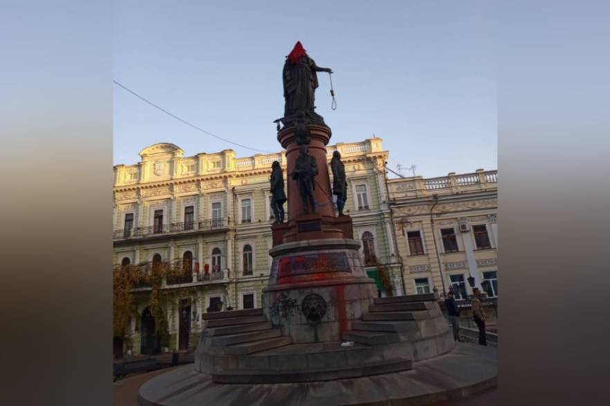 Памятник Екатерине II в Одессе. Обложка © Facebook (запрещён на территории Российской Федерации) / Сергій Гуцалюк