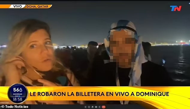 Аргентинскую журналистку ограбили во время прямого эфира перед началом ЧМ-2022