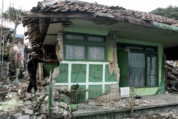 Последствия землетрясения в Индонезии. Фото © Twitter / XHTanhoaxa