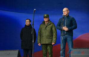 Открытие восстановленного памятника князю Игорю в ЛНР. Фото © ЛИЦ