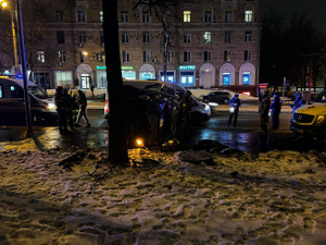 Кадры с места смертельной аварии на улице Свободы в Москве. Фото © Telegram / Прокуратура Москвы