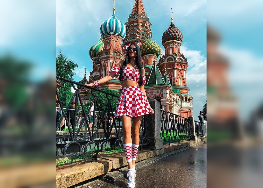 Хорватская модель Ивана Кнолль в России. Фото © Instagram (признан экстремистской организацией и запрещён на территории Российской Федерации) / knolldoll