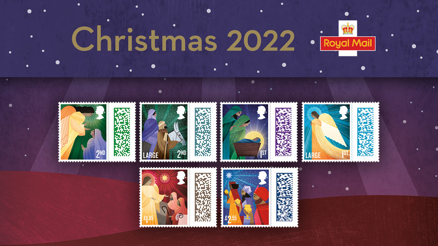 Набор марок с профилем Елизаветы II. Обложка © Twitter / Royal Mail