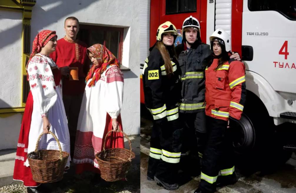 Тульские спасатели сменили боевики на русские костюмы в честь Дня народного единства