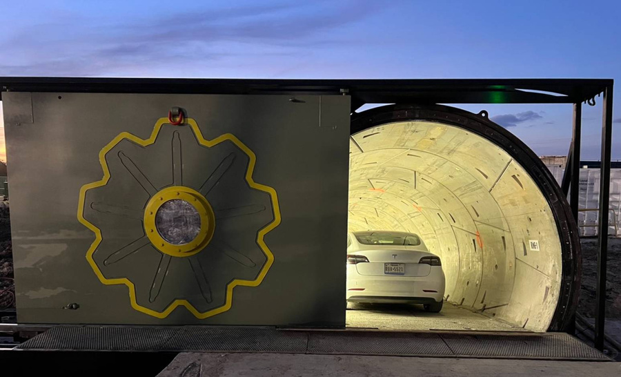 Испытания транспортной системы Hyperloop. Обложка © Twitter / boringcompany