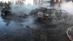 Авто, в котором сгорел ребёнок в Волгограде, вспыхнуло мгновенно, отца откинуло волной