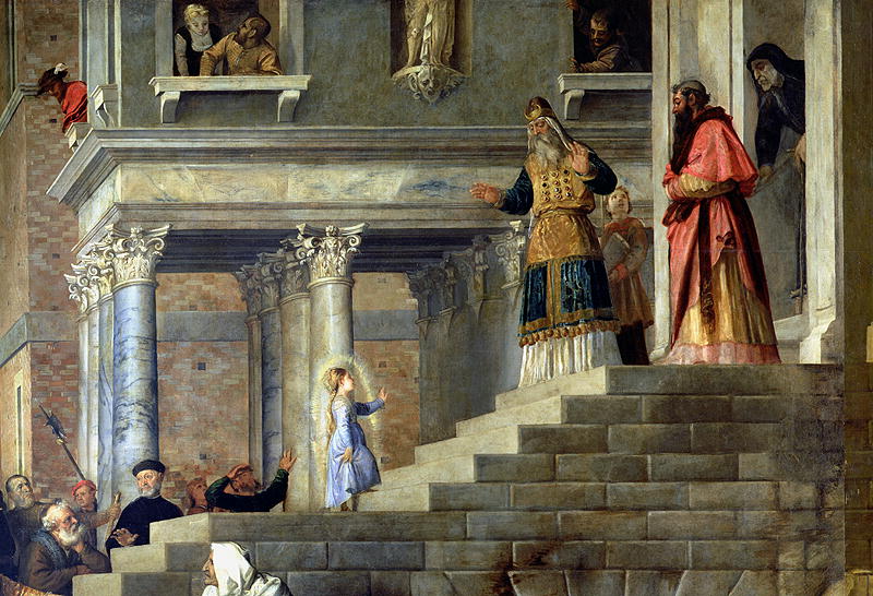 "Введение во храм Пресвятой Богородицы", Тициан (1534–1538). Фото © Wikipedia