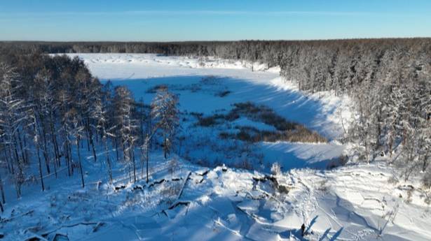 Сошедшее озеро в Якутии. Фото © ЯСИА