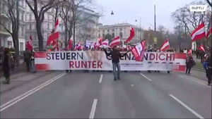 В Вене прошли митинги против антироссийских санкций и поддержки Украины