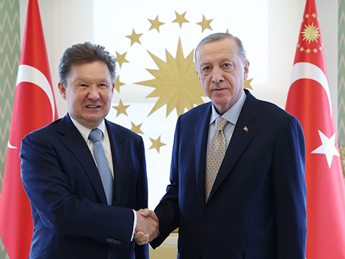 Глава "Газпрома" Алексей Миллер и президент Турции Реджеп Эрдоган. Фото © tccb.gov.tr