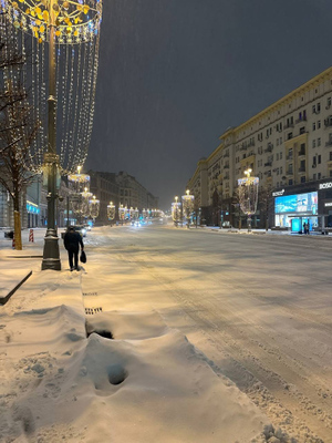 Снегопад превратил Москву в сказочный город. Фото © VK / Дмитрий Косолапов