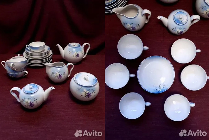 Сервиз чайный авторства Евы Штрикер (Цайзель), Дулёво. Фото © "Авито"