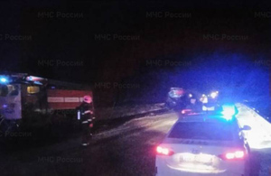 В Калужской области опрокинулась автоцистерна с аммиаком