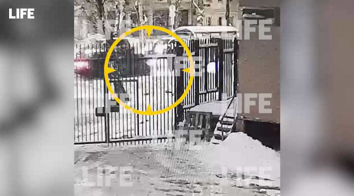 Лайф публикует видео, как BMW протаранил людей на остановке в центре Москвы