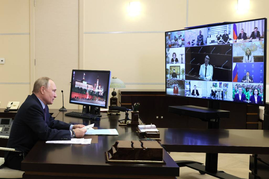 Встреча президента РФ Путина с инвалидами и представителями общественных организаций. Фото © ТАСС / Михаил Метцель / POOL