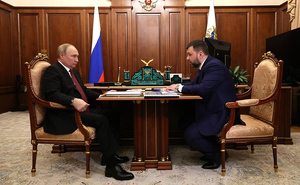 Путин на встрече с Пушилиным отметил острую ситуацию с безопасностью в Донецке