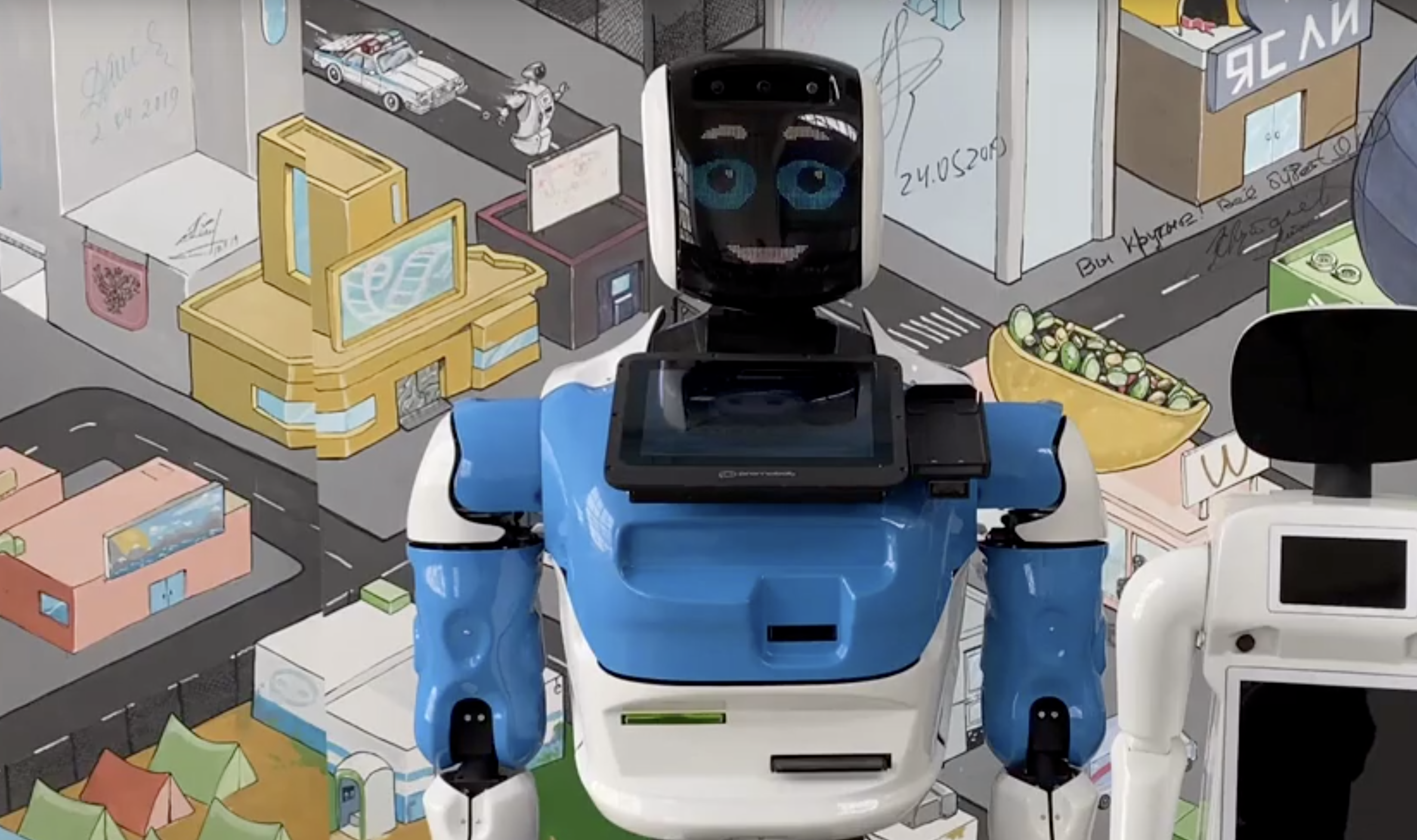 Пермский робот стал консультантом в супермаркете Walmart в Сантьяго