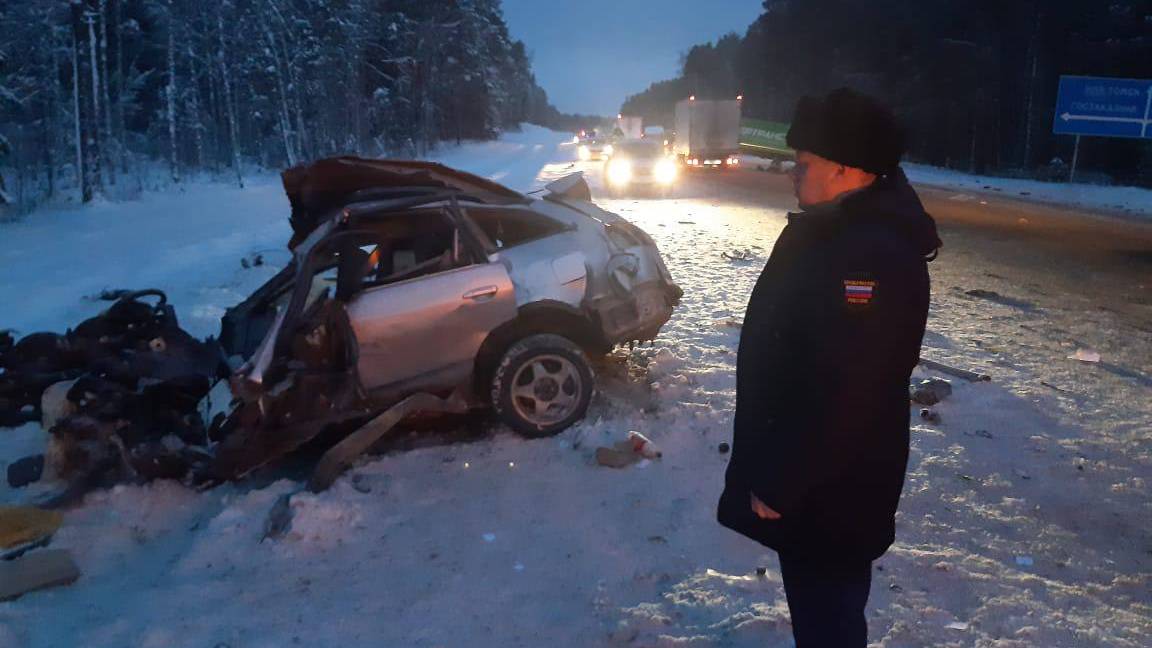 Полмашины просто нет: Страшная авария произошла на трассе Томск — Юрга
