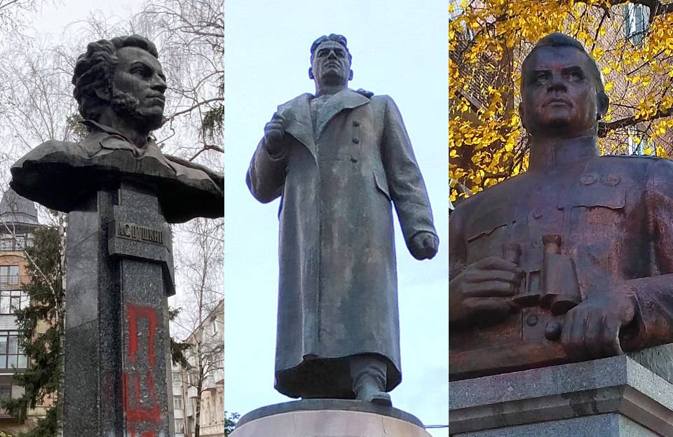 В Полтаве депутаты не поддержали демонтаж памятников Ватутину и Пушкину