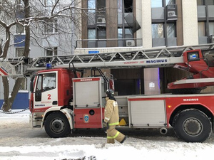 Пожар вспыхнул в служебном здании ОМОНа в Москве