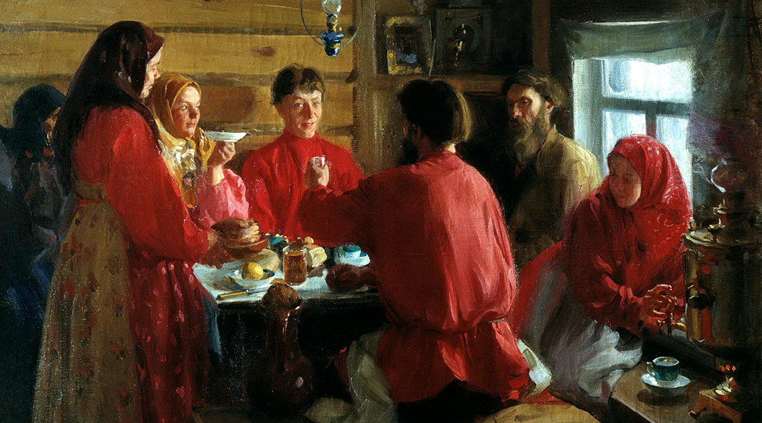 Фото © Художник И. Куликов "В крестьянской избе", 1902 год / artchive.ru
