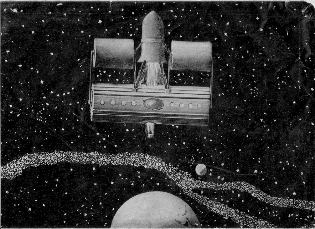 Космический корабль Германа Гасвиндта. Фото © Книга о проектах Гансвиндта издания 1899 г. / epizodyspace.ru