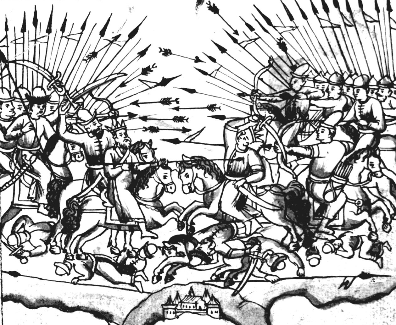 Битва Кучума с войском Етигера и Бекбулата. Фото © Wikipedia