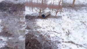 Неразорвавшаяся ракета на границе Молдавии и Украины. Фото © Telegram / Кишинёв в теме