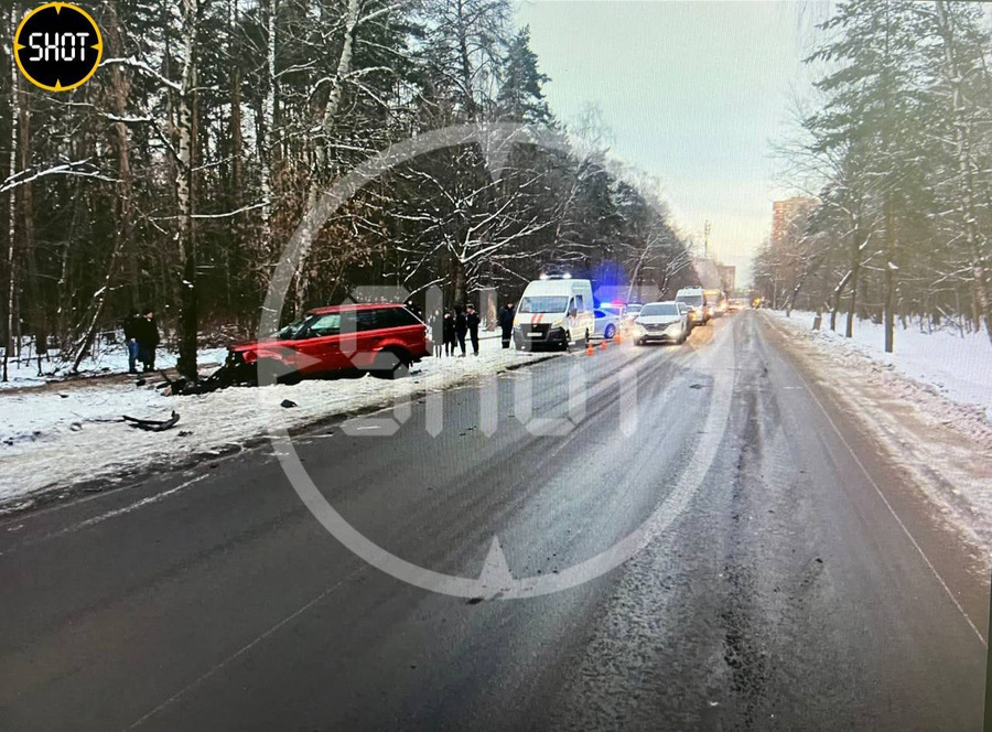 Последствия аварии на трассе Балашиха – Салтыковка. Фото © Telegram / SHOT