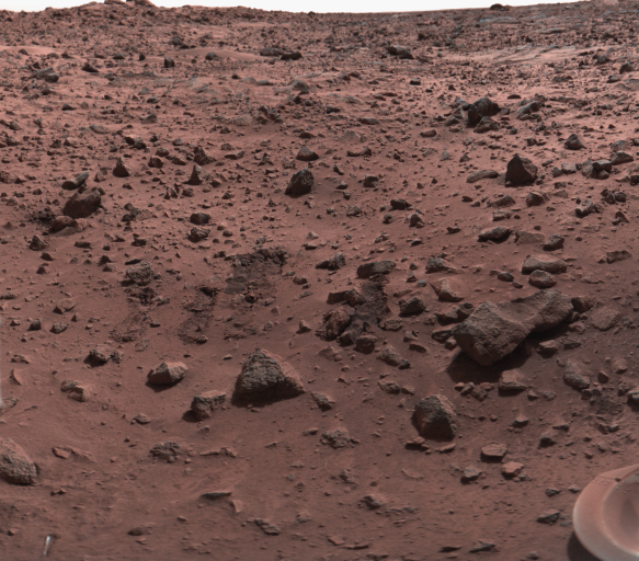 Место посадки космического аппарата "Викинг-1", который работал на Марсе в 1976–1982 годах. Фото © NASA