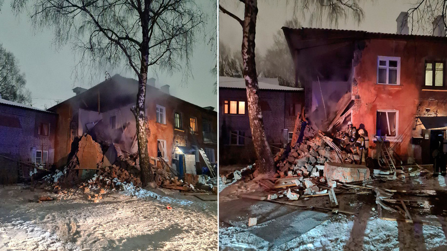 Последствия взрыва в доме в Рязани. Обложка © Telegram / Павел Малков