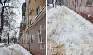 Лёд упал на женщину с двумя детьми в подмосковной Балашихе