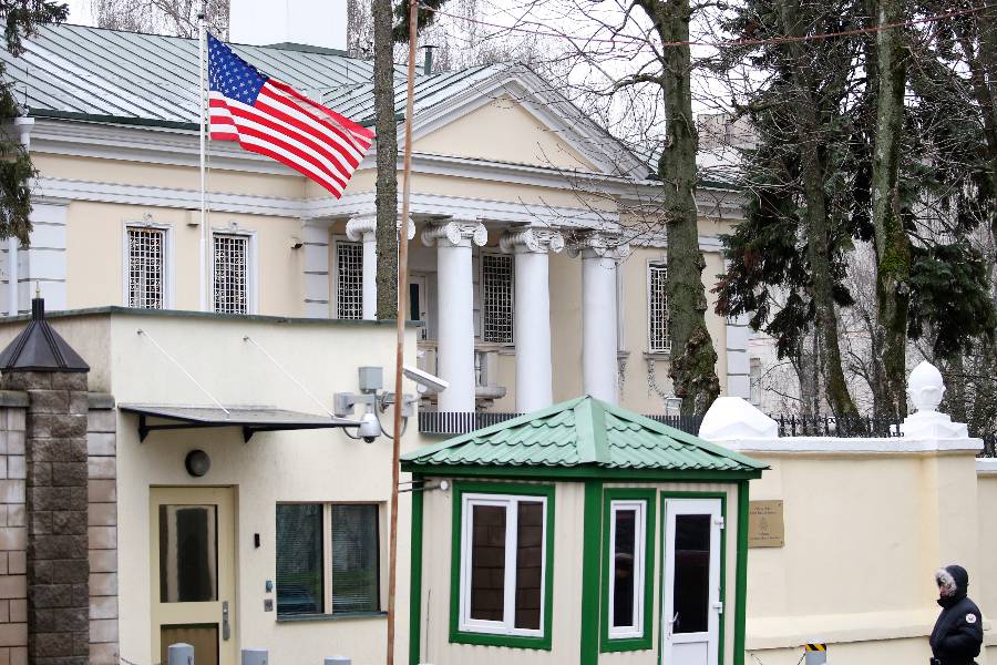 Посольство США в Белоруссии © ТАСС / Наталия Федосенко
