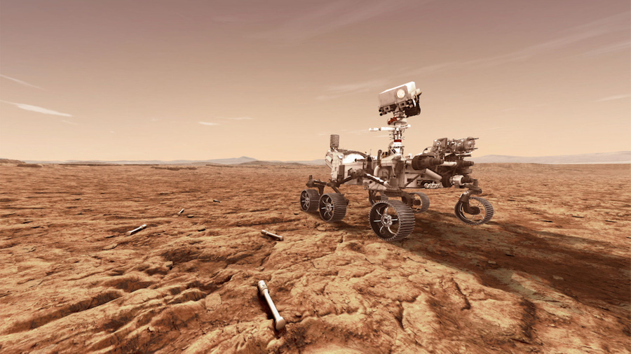 <p>Марсоход NASA Perseverance (Mars 2020). Иллюстрация © Getty Images / NASA </p>