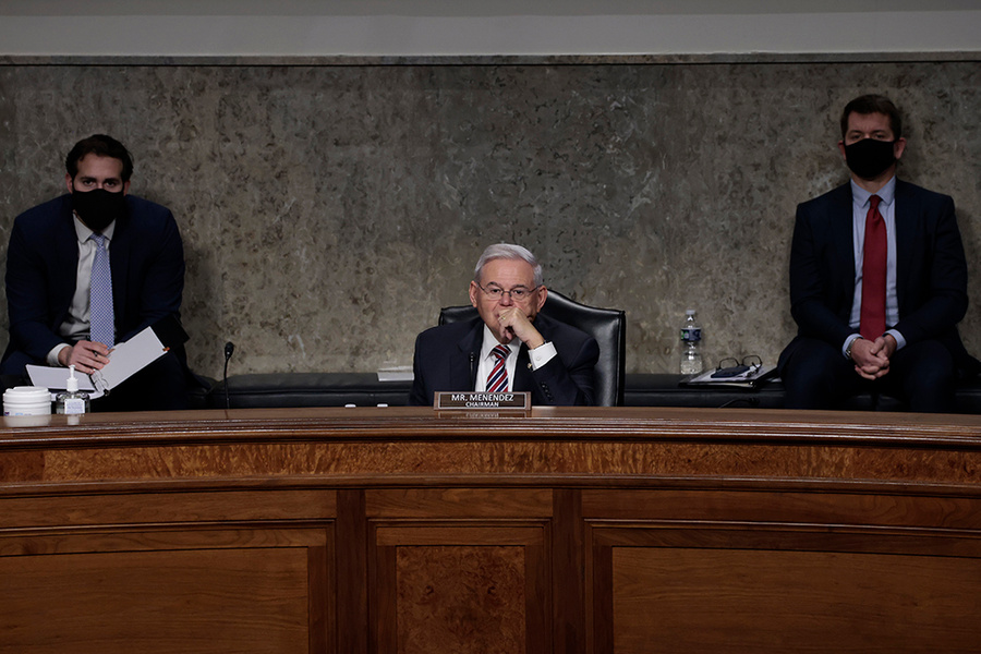 <p>Глава международного комитета Сената США по иностранным делам Роберт Менендес. Фото © Getty Images / Anna Moneymaker</p>