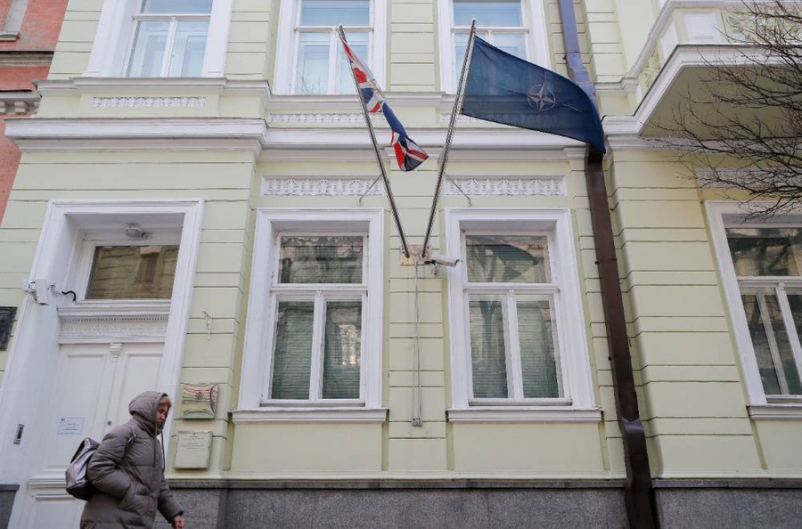 Посольство Великобритании в Киеве. Фото © ТАСС / EPA