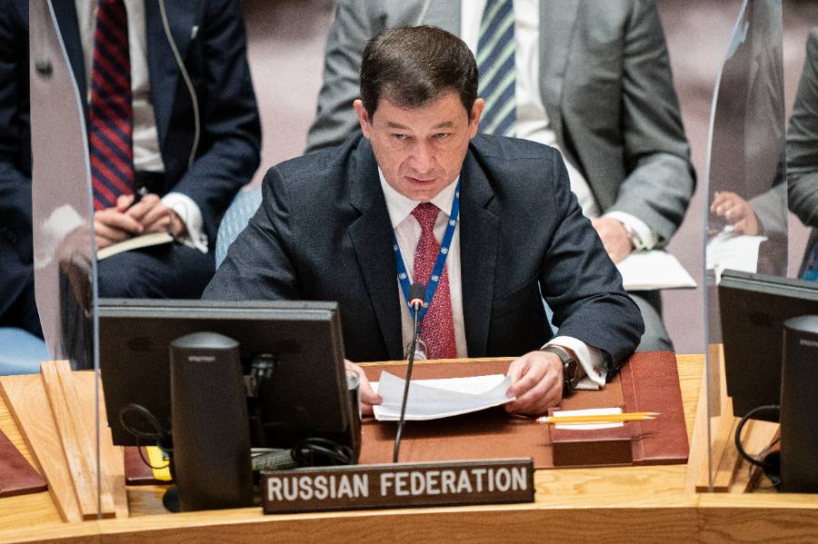 Первый заместитель постоянного представителя РФ при ООН Дмитрий Полянский. Фото © ТАСС / АР
