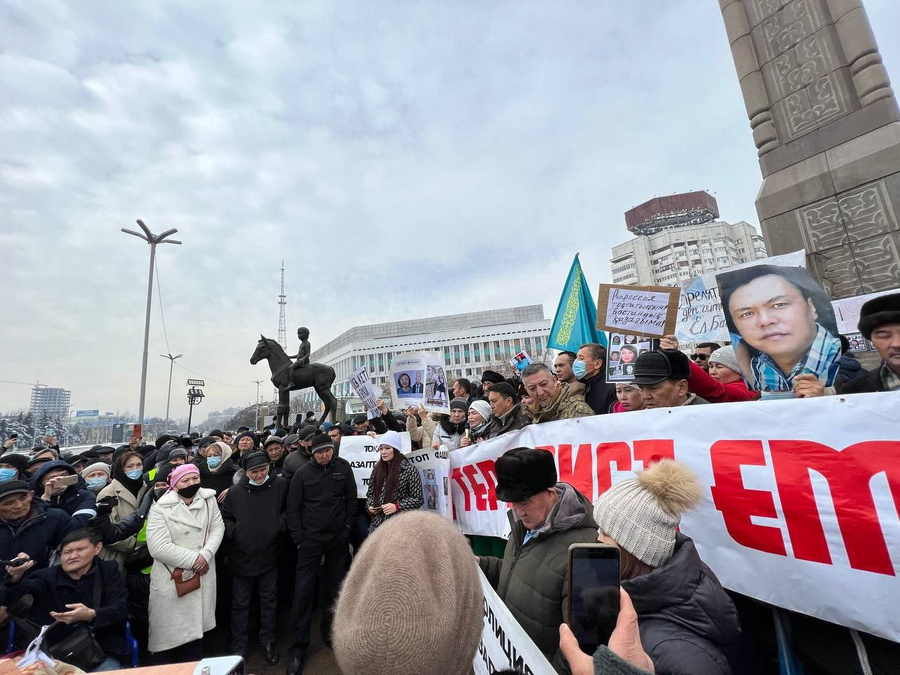 Митинг в Алма-Ате. Фото © Telegram-канал ORDA
