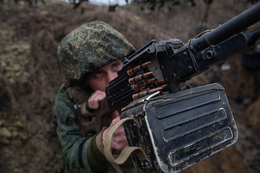 Передовые позиции Народной милиции ЛНР в Луганской области. Фото © ТАСС / Александр Река