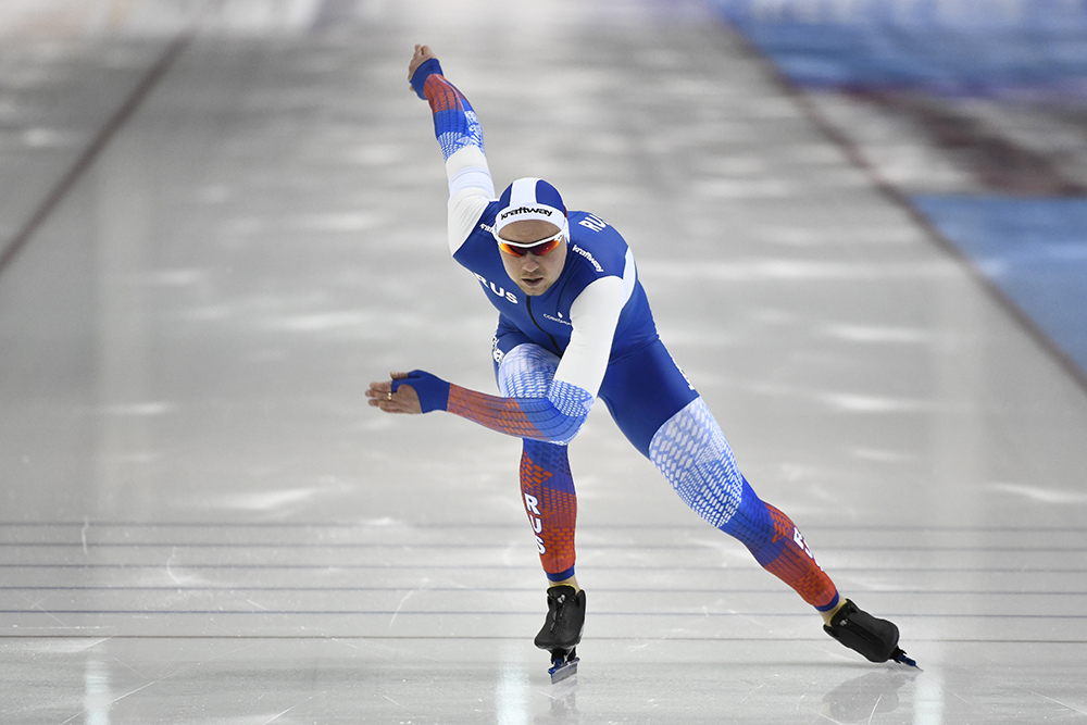 Конькобежец Павел Кулижников. Фото © Getty Images / Alex Goodlett - International Skating Union / International Skating Union 