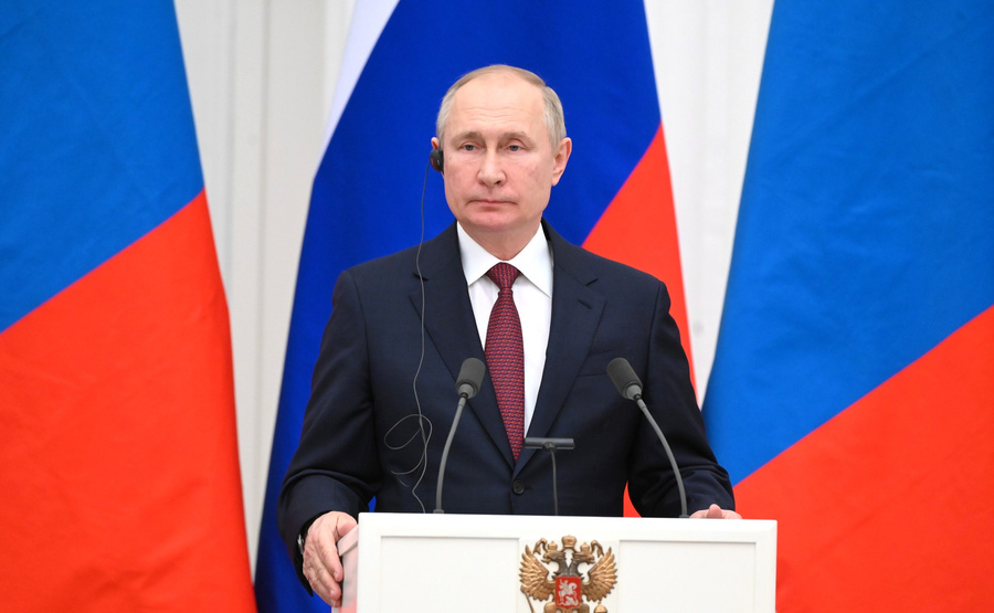 Владимир Путин на пресс-конференции. Фото © Kremlin.ru
