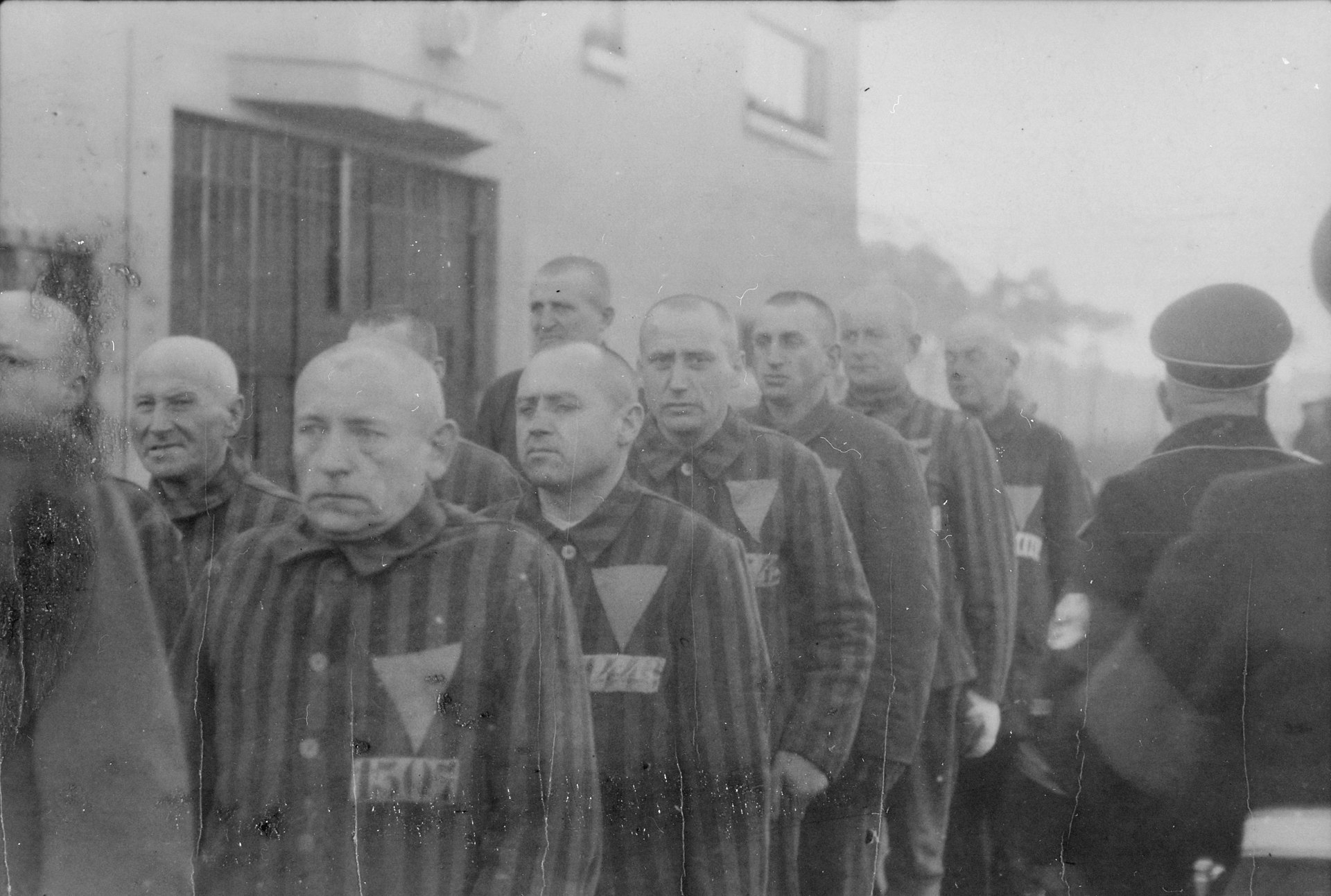 Узники лагеря Заксенхаузен, 1938 год. Фото © Public Domain