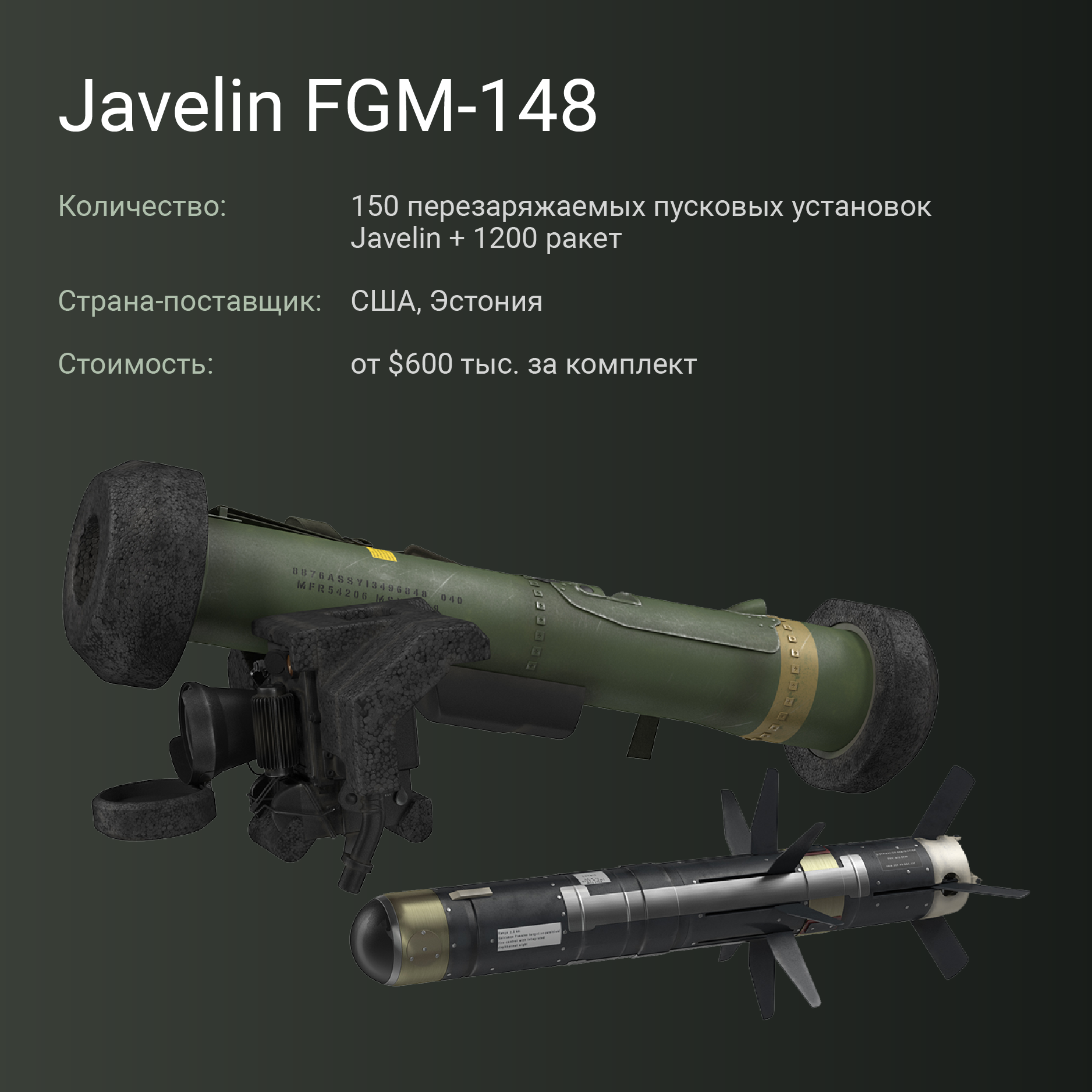 Javelin FGM-148. Инфографика © LIFE