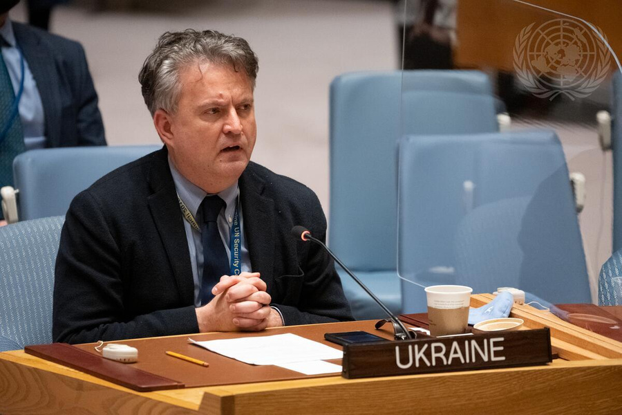 Постпред Украины при ООН Сергей Кислица. Фото © ООН / Эван Шнайдер