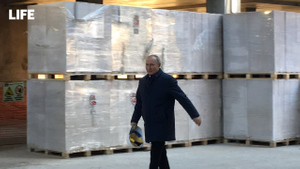 Путин осмотрел стройплощадку Национального космического центра в Москве