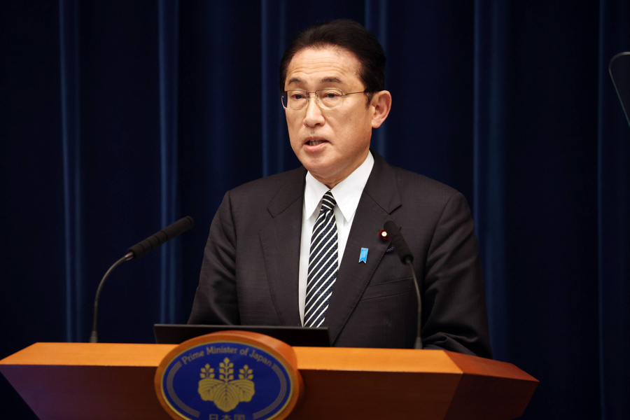 Премьер-министр Японии Фумио Кисида. Фото © ТАСС / YOSHIKAZU TSUNO / POOL